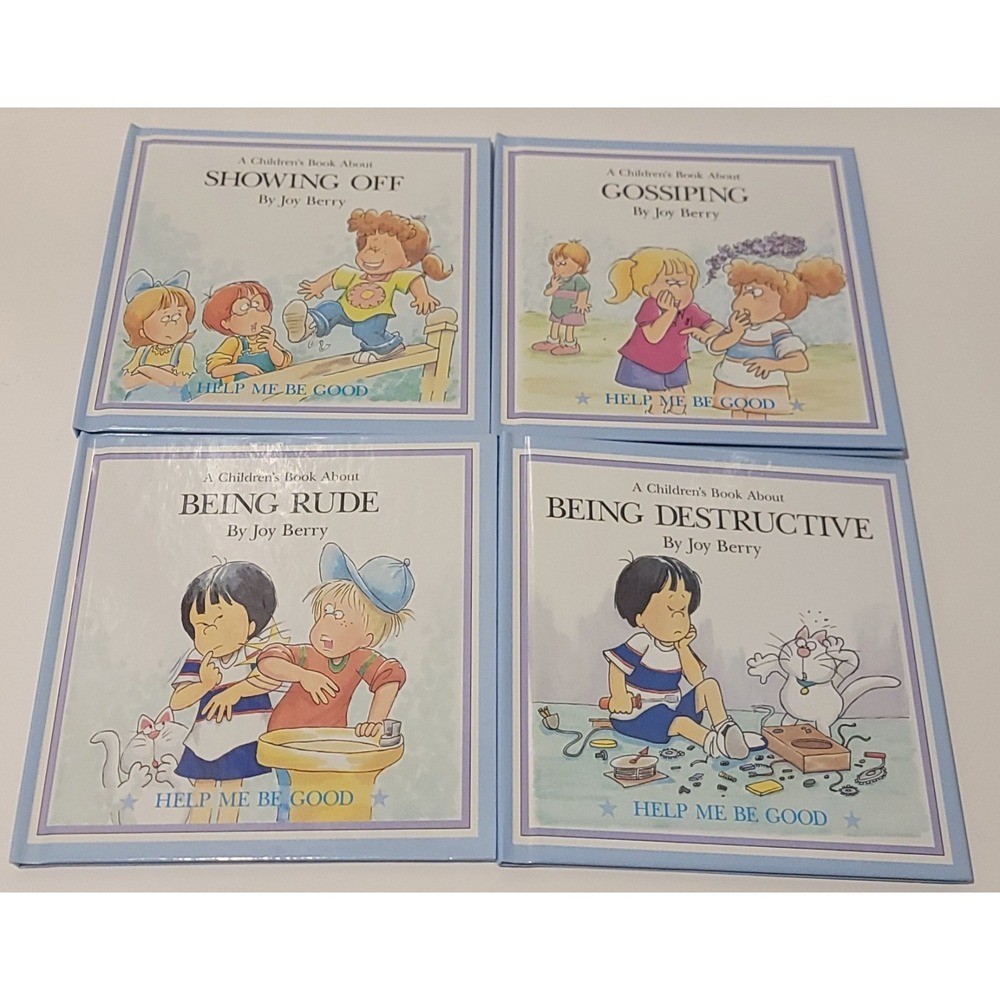VTG A Children's Book About - Help Me Be Good Lot Of 4